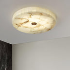 Delya Round Alabaster Ceiling Light