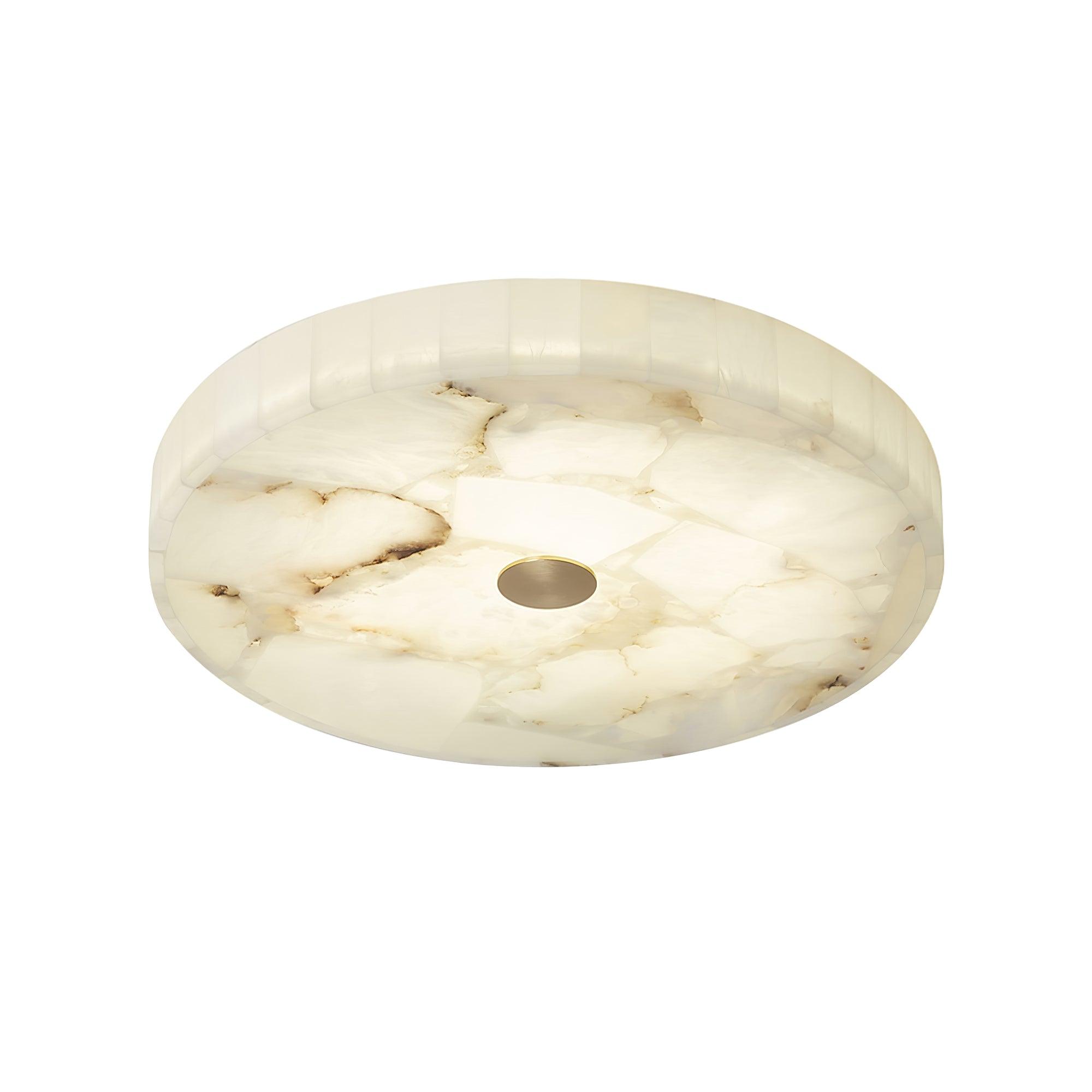 Delya Round Alabaster Ceiling Light