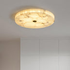 Delya Round Alabaster Ceiling Light