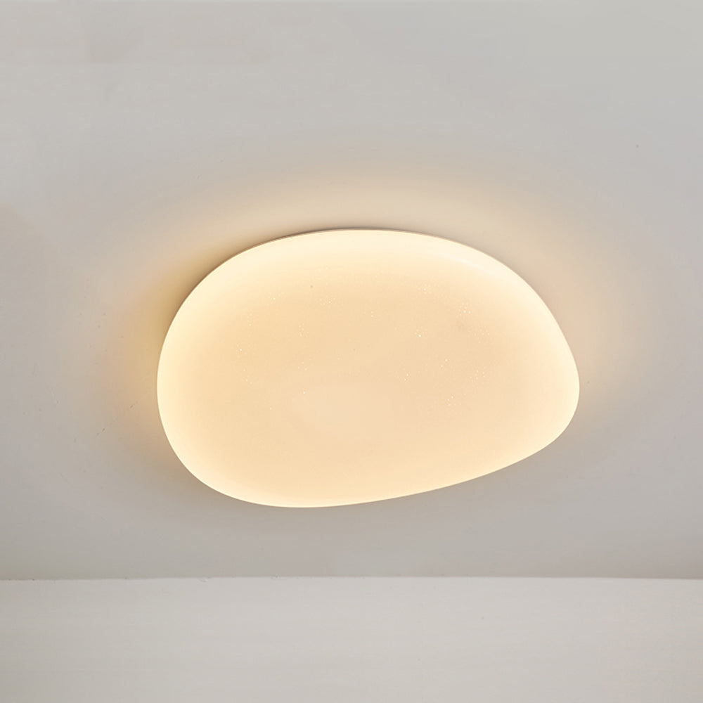 Sayu Pebble-Shaped Flush-Mount Ceiling Light