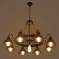 Epoch Vintage Industrial Rope Chandelier for Living Room Lighting