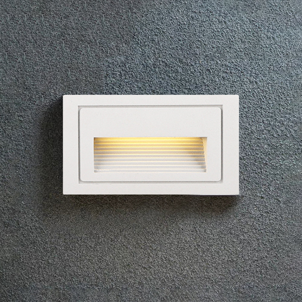 Ray Modern Square Metal Outdoor Deck & Step Light - Black