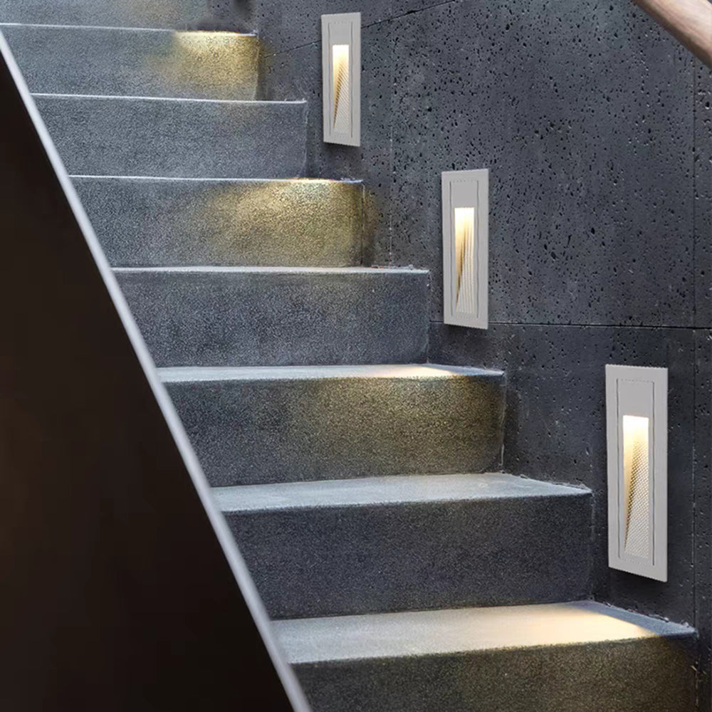 Ray Modern Square Metal Outdoor Deck & Step Light - Black