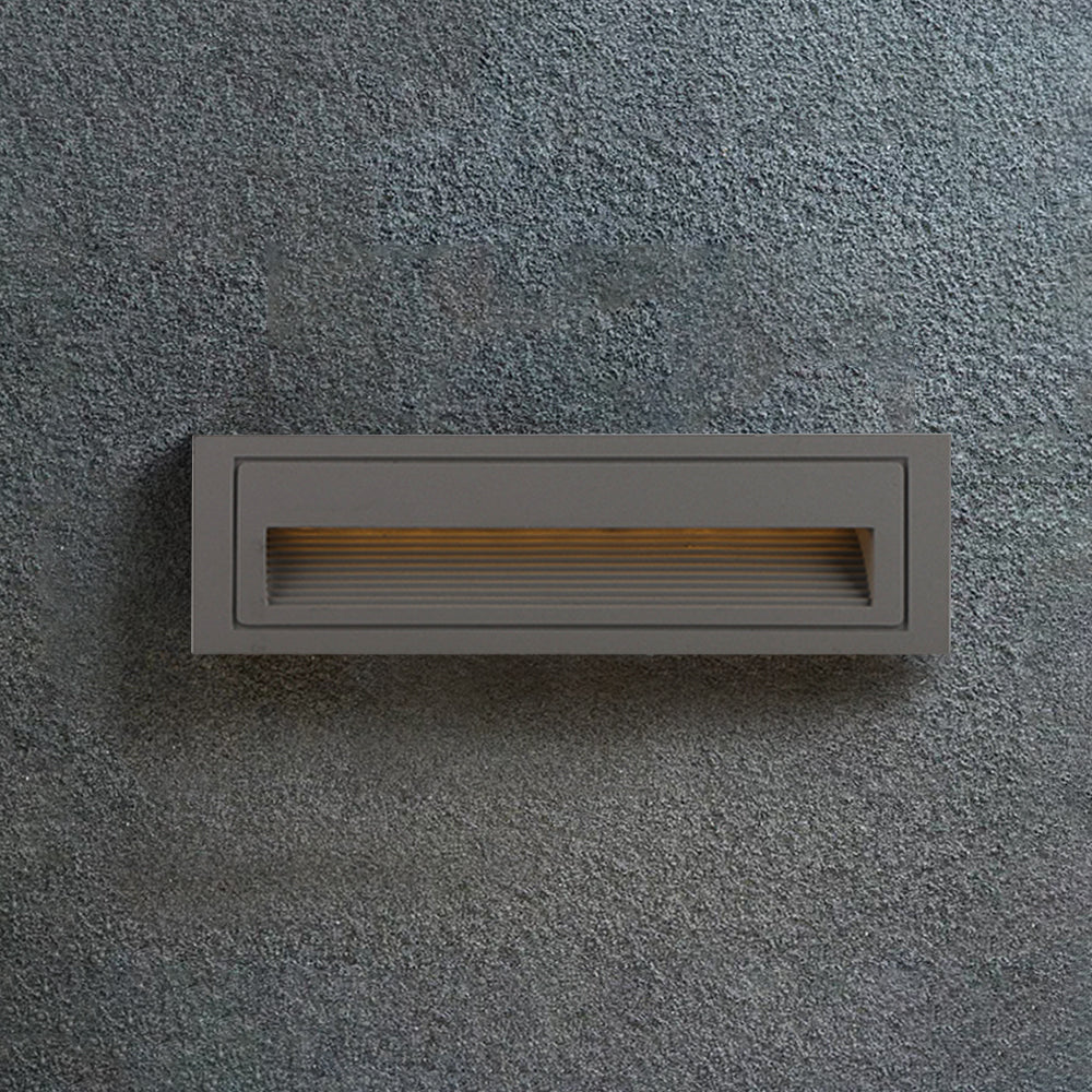 Ray Modern Square Metal Outdoor Deck & Step Light - Black