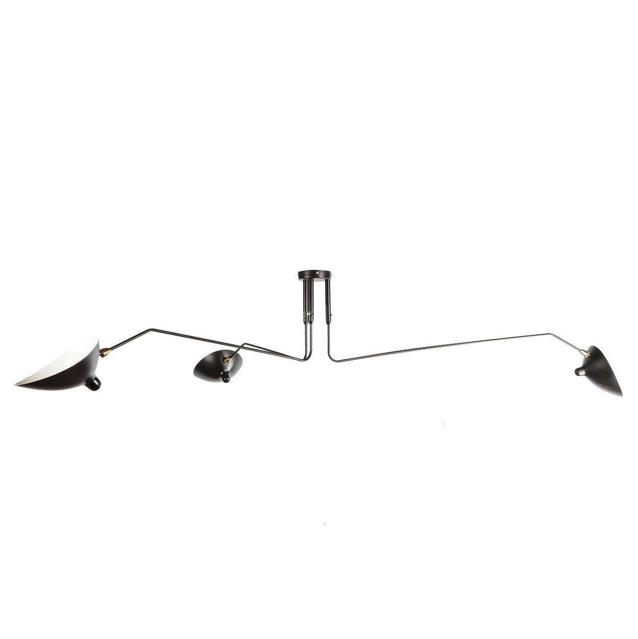 Jaler Industrial Three-Arm Ceiling Light