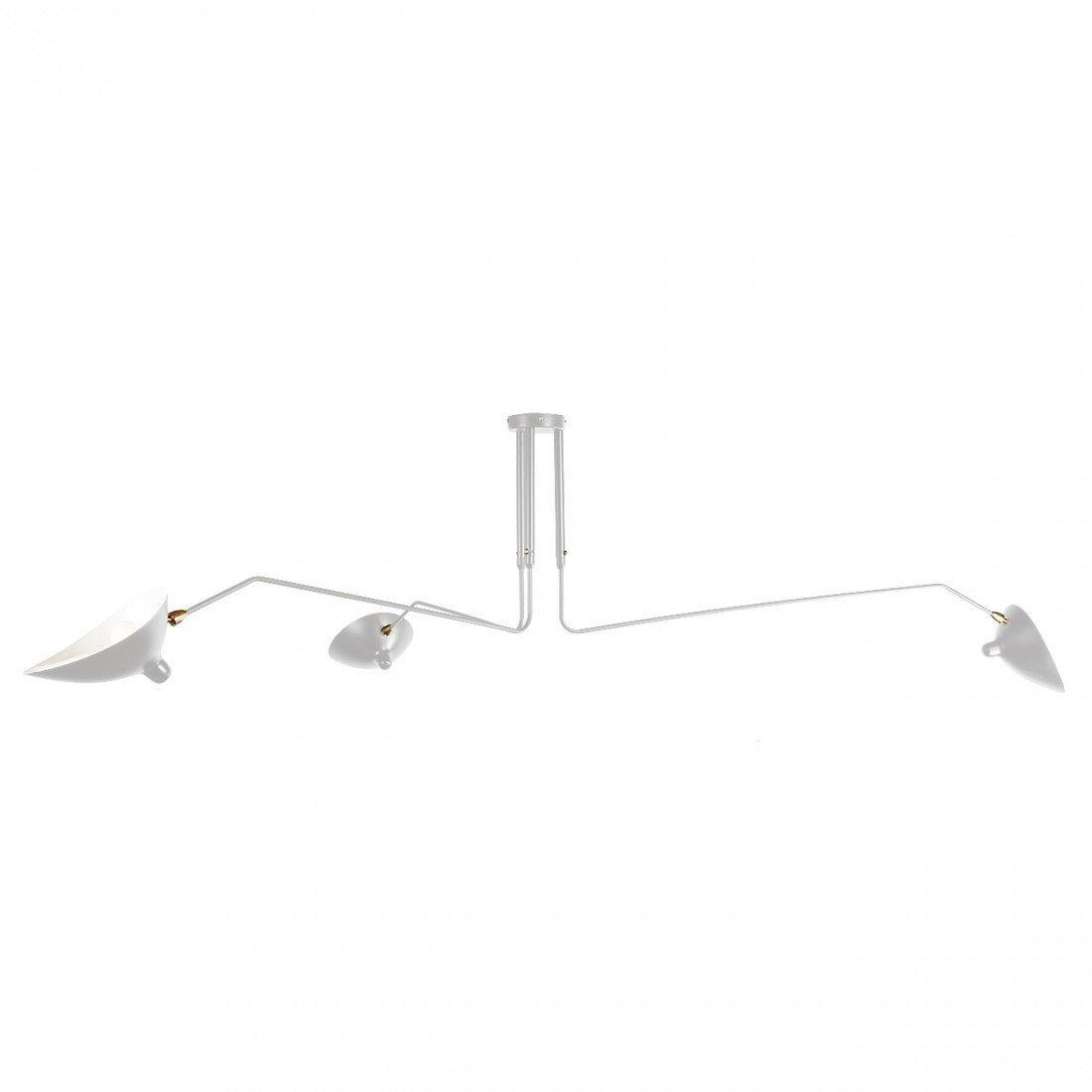 Jaler Industrial Three-Arm Ceiling Light