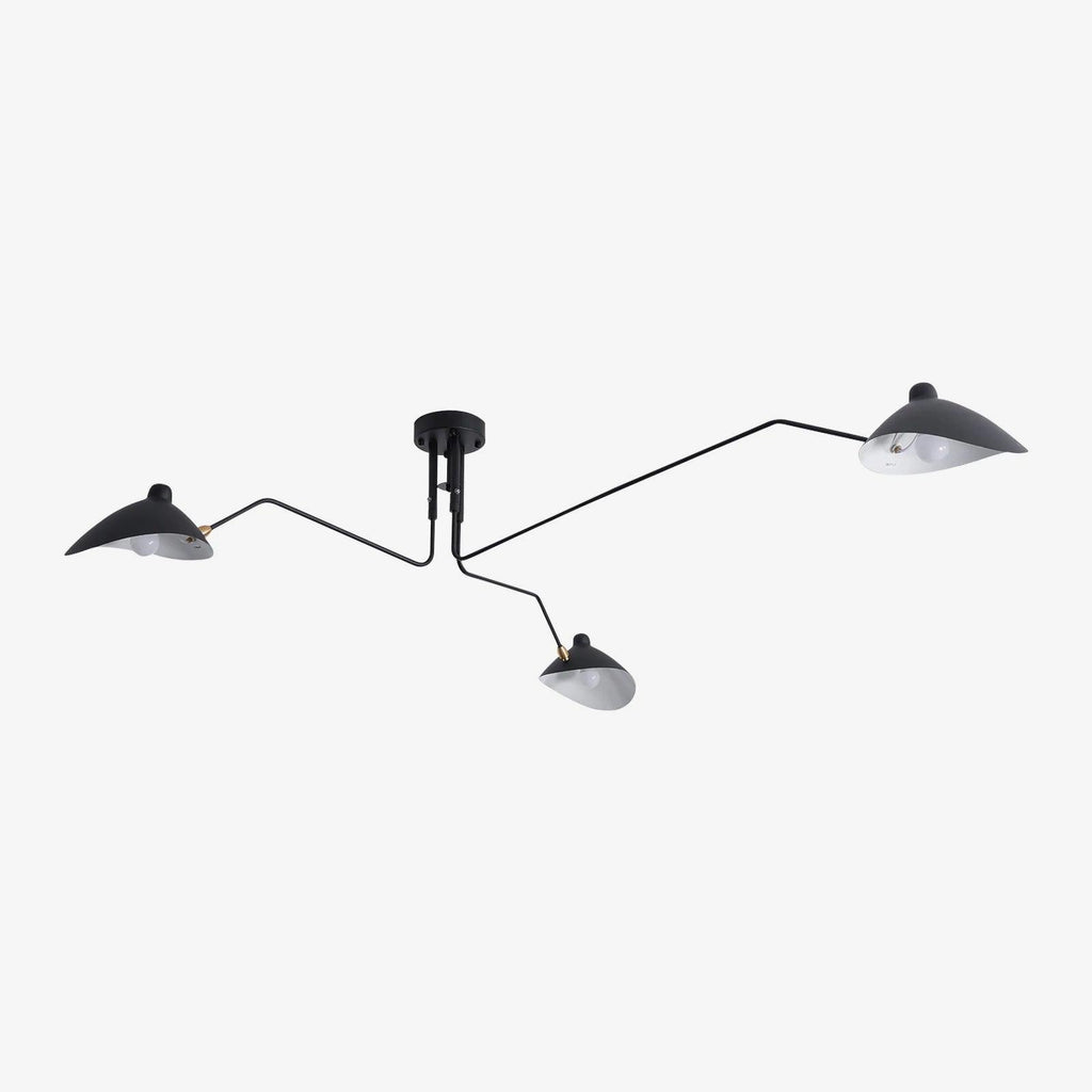Jaler Industrial Three-Arm Ceiling Light
