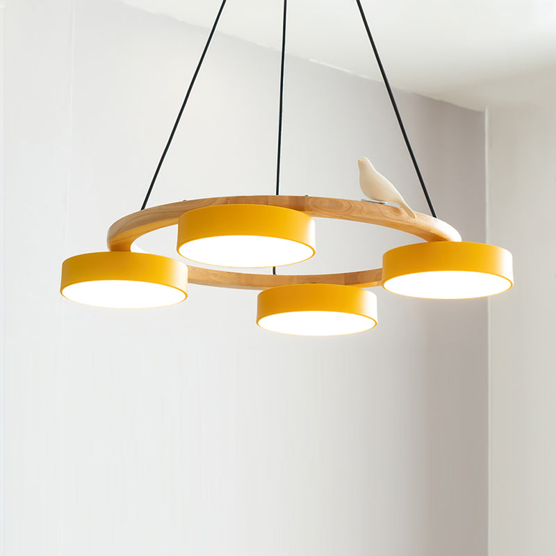 Cliff Round Bird Chandelier