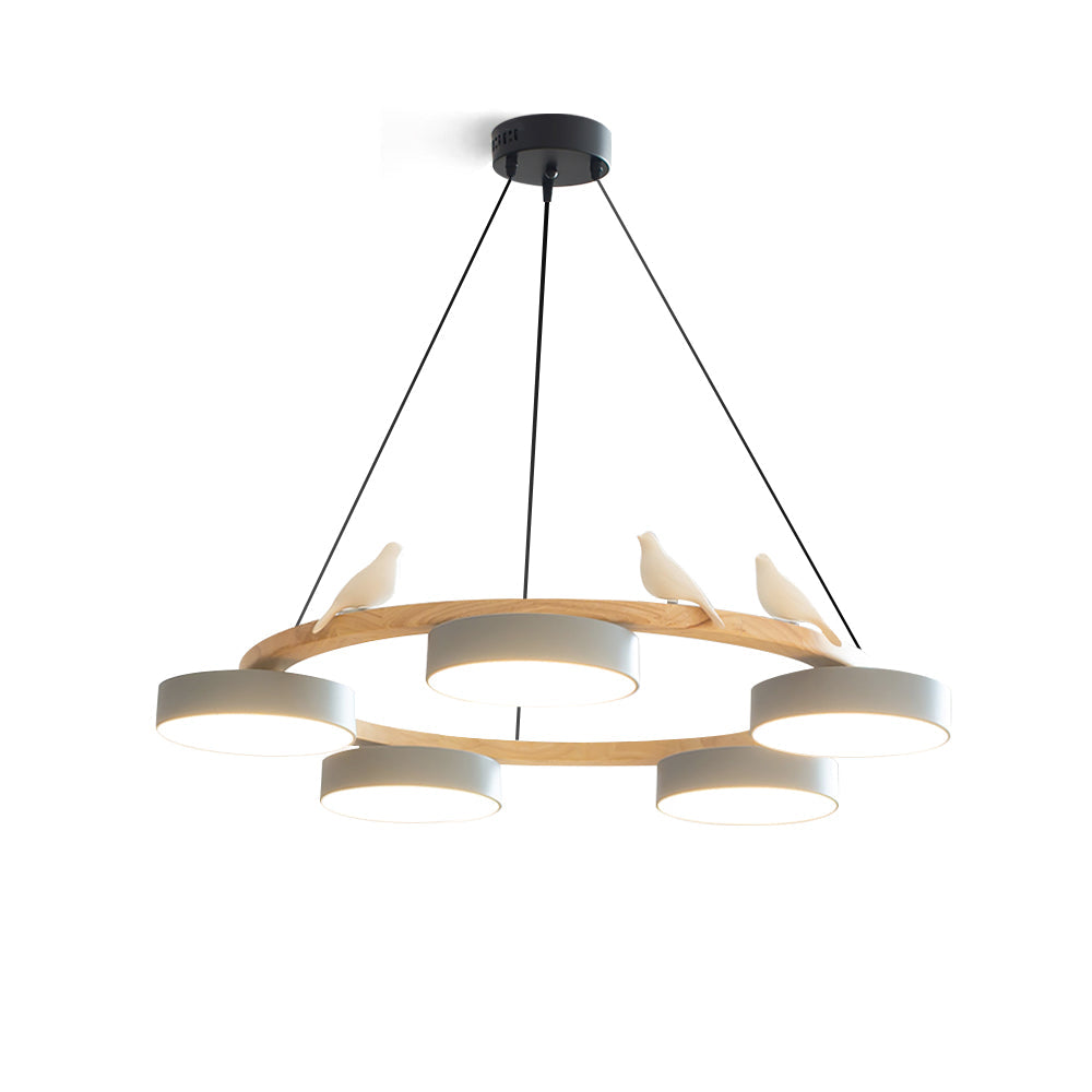 Cliff Round Bird Chandelier