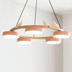 Cliff Round Bird Chandelier