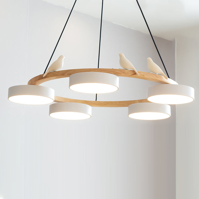 Cliff Round Bird Chandelier