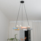 Cliff Round Bird Chandelier