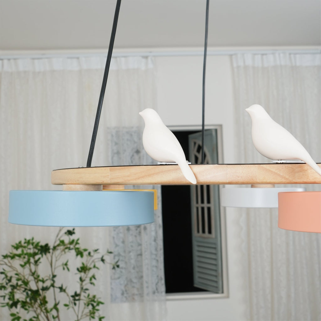 Cliff Round Bird Chandelier