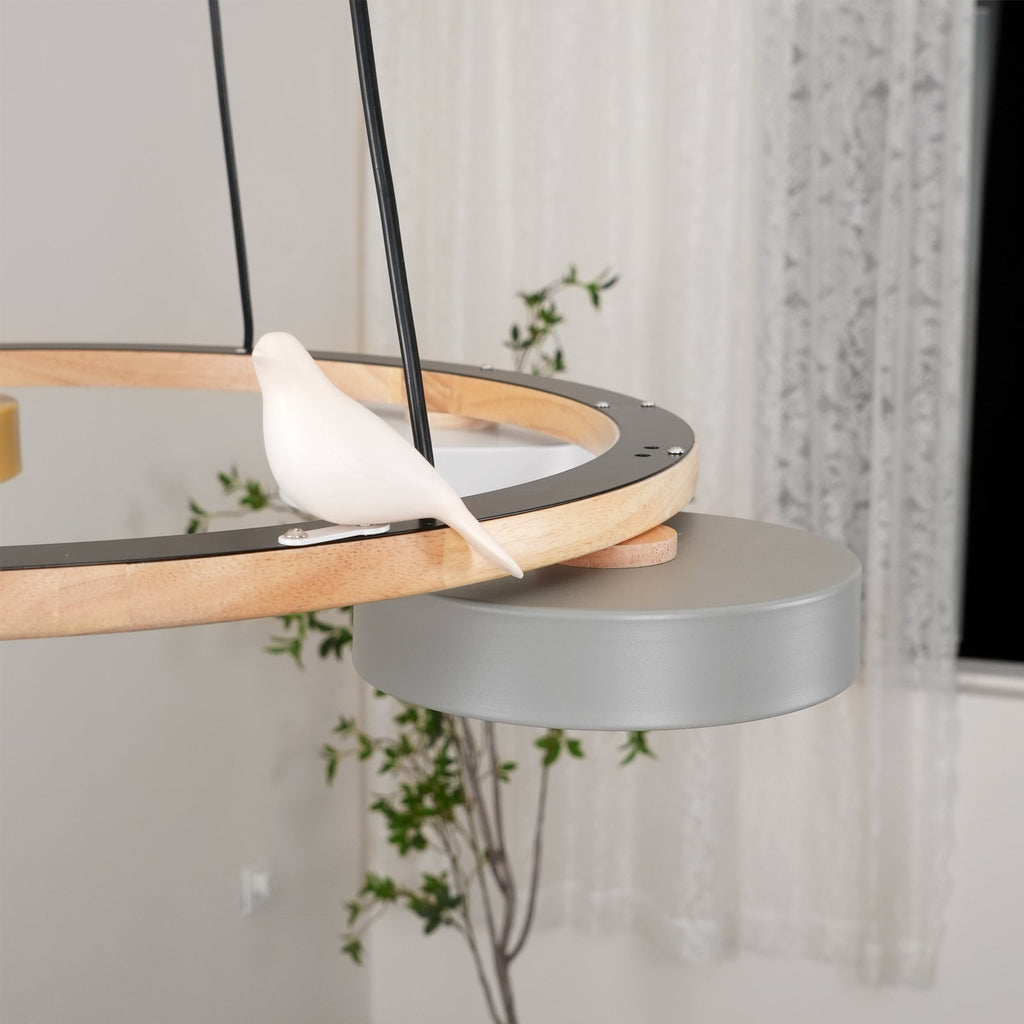 Cliff Round Bird Chandelier