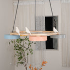Cliff Round Bird Chandelier