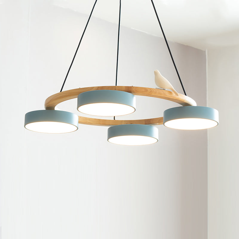 Cliff Round Bird Chandelier