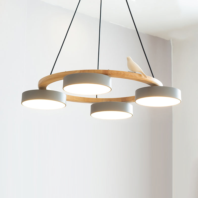 Cliff Round Bird Chandelier