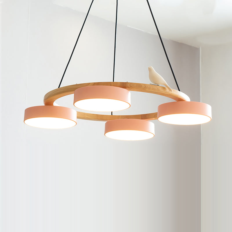Cliff Round Bird Chandelier