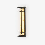 Ray Square Waterproof Outdoor Wall Light with Imitation Alabaster Finish