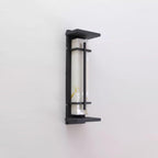 Ray Square Waterproof Outdoor Wall Light with Imitation Alabaster Finish