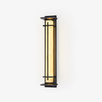 Ray Square Waterproof Outdoor Wall Light with Imitation Alabaster Finish