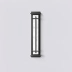 Ray Square Waterproof Outdoor Wall Light with Imitation Alabaster Finish