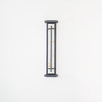 Ray Square Waterproof Outdoor Wall Light with Imitation Alabaster Finish