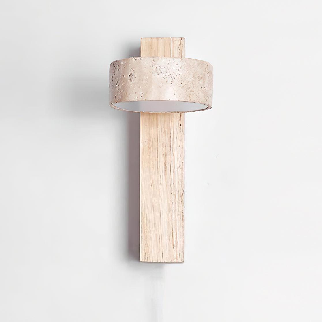 Jovan Wall Light Travertine Wood