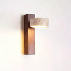 Jovan Wall Light Travertine Wood