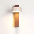 Jovan Wall Light Travertine Wood