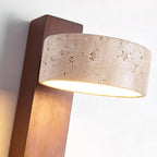 Jovan Wall Light Travertine Wood