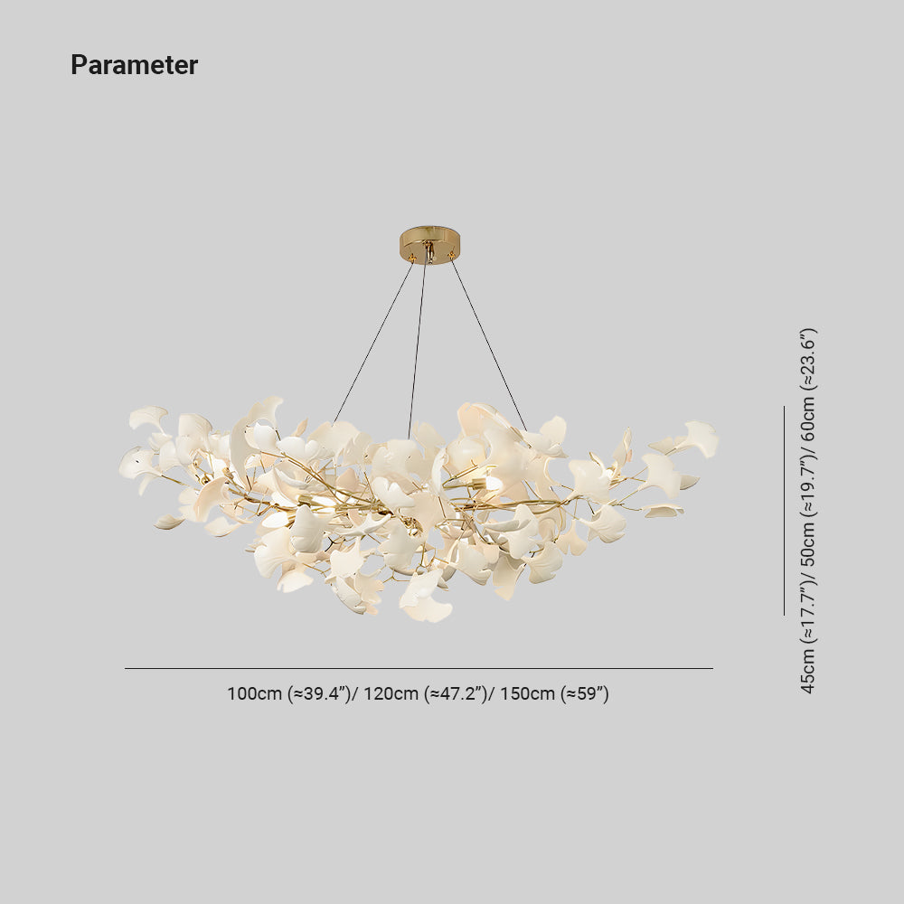 Metr Luxury U-Shaped Ceramic Chandelier for Living Room