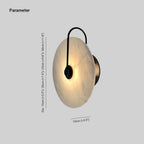 Kristy Iconic Round Alabaster LED Wall Lamp