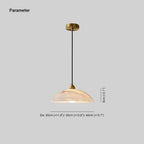 Delin Alabaster & Brass Dome Pendant Light