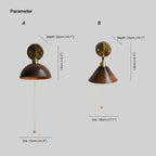 Eira Vintage Wall Sconce with Pull-Chain Switch