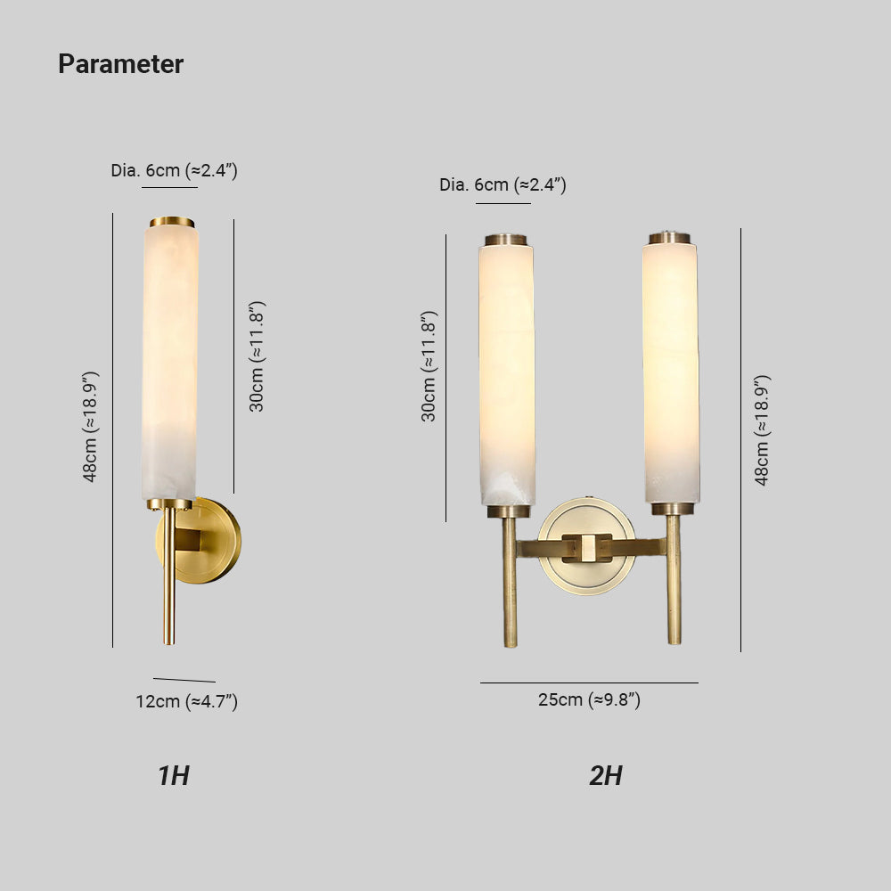 Jern Alabaster Art Deco Wall Sconce