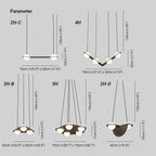 Selan Black Glass Pendant Light