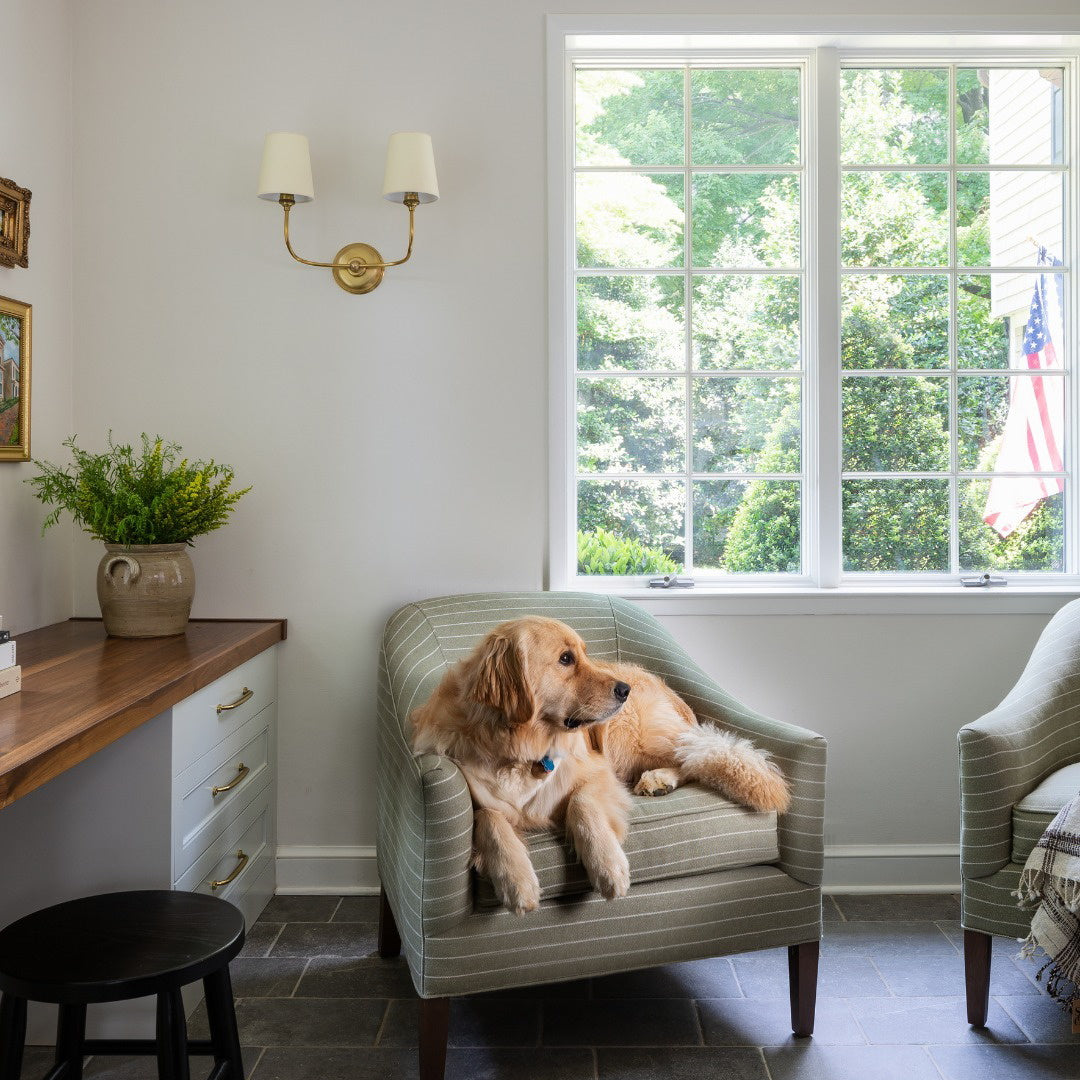 Victor Wall Lamp Black Bronze Fabric