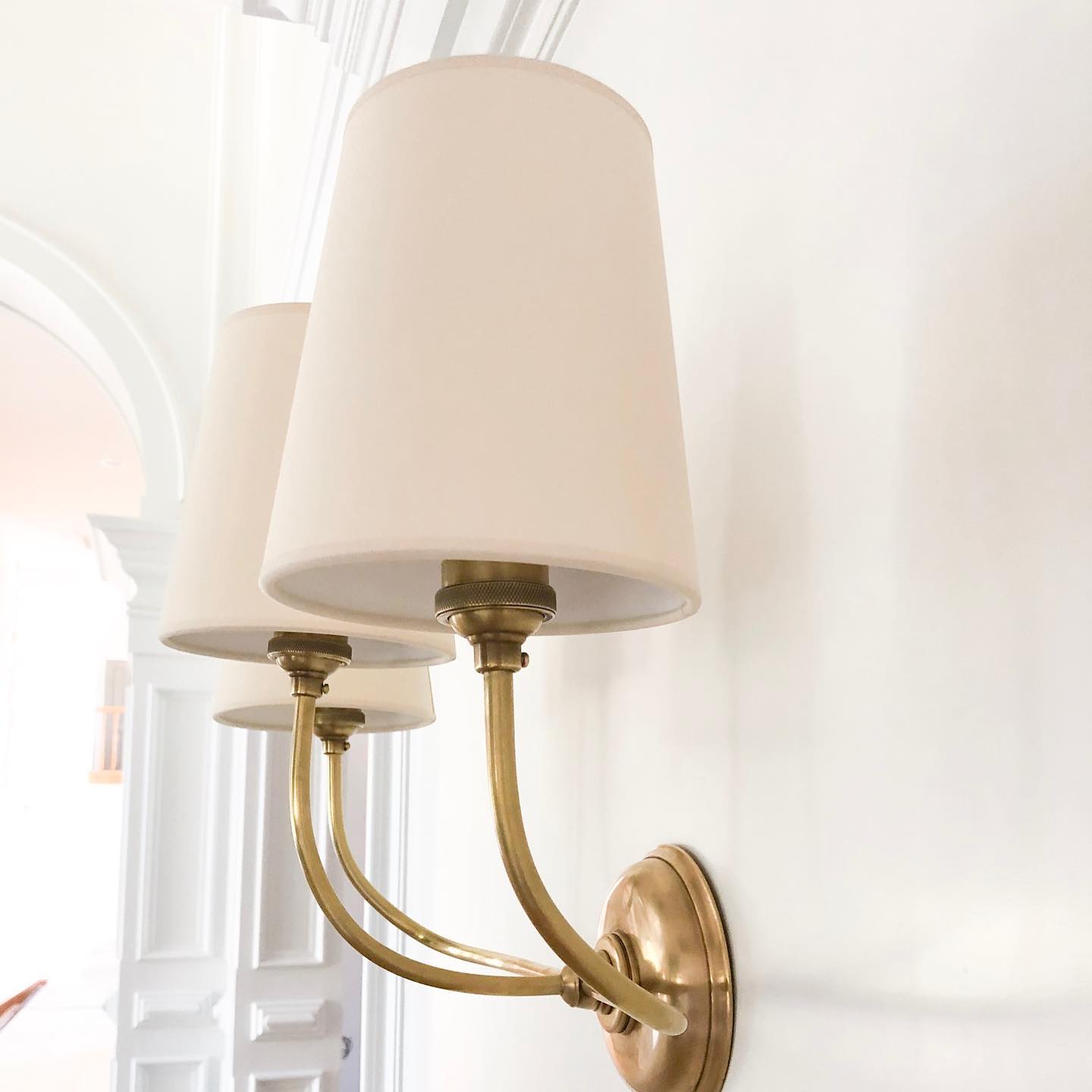 Victor Wall Lamp Black Bronze Fabric