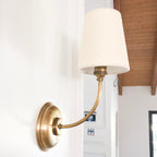 Victor Wall Lamp Black Bronze Fabric