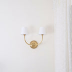 Victor Wall Lamp Black Bronze Fabric