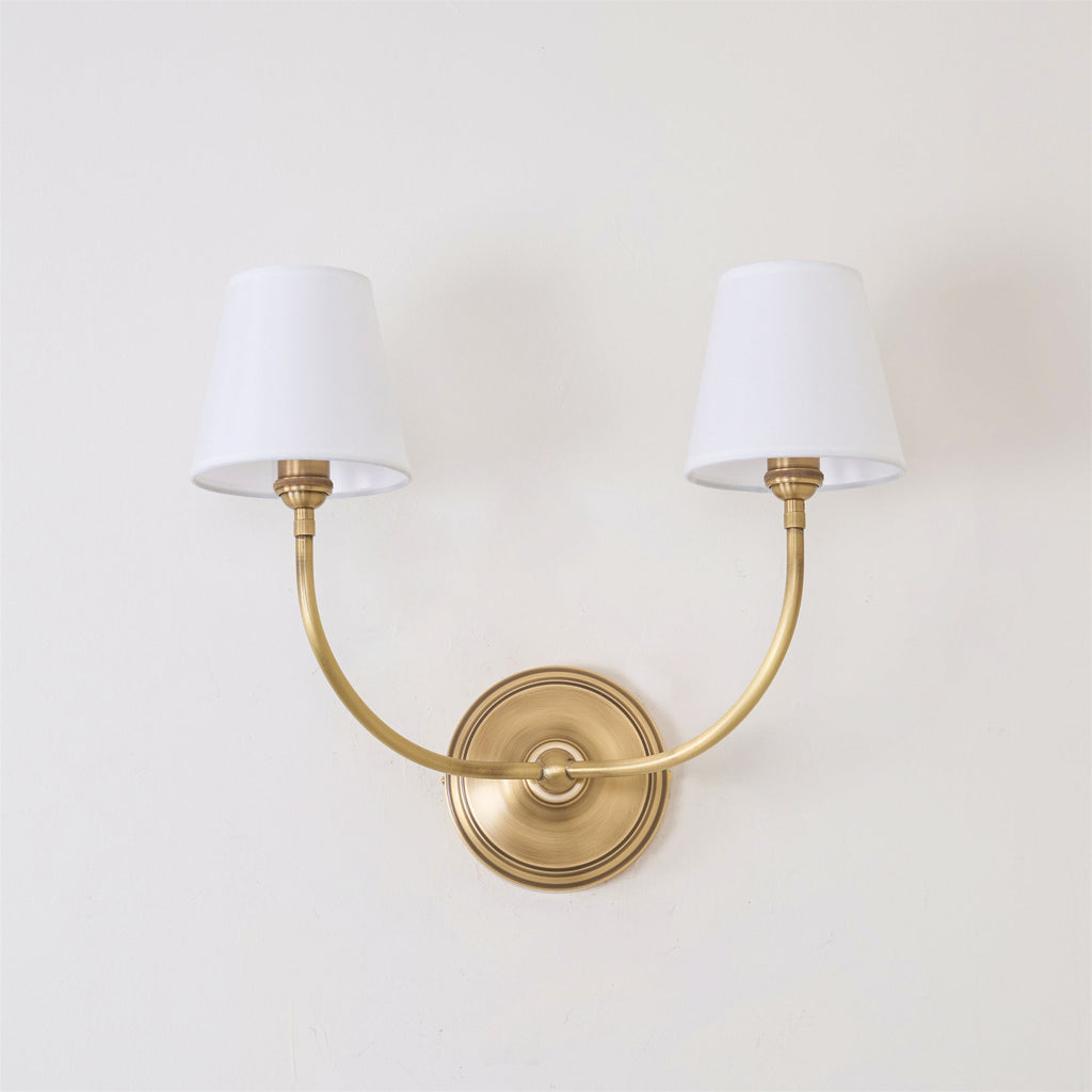 Victor Wall Lamp Black Bronze Fabric