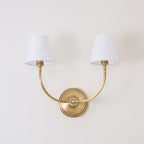Victor Wall Lamp Black Bronze Fabric