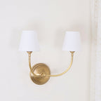 Victor Wall Lamp Black Bronze Fabric