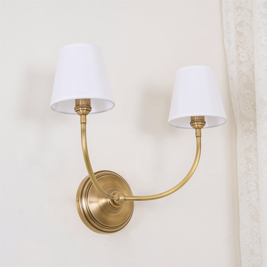 Victor Wall Lamp Black Bronze Fabric