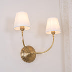 Victor Wall Lamp Black Bronze Fabric