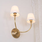 Victor Wall Lamp Black Bronze Fabric