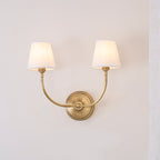 Victor Wall Lamp Black Bronze Fabric