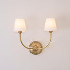 Victor Wall Lamp Black Bronze Fabric