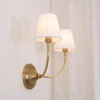 Victor Wall Lamp Black Bronze Fabric